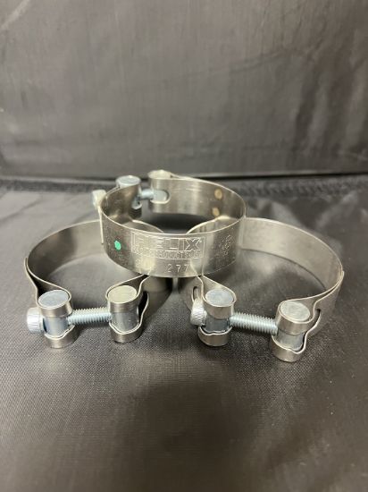 HELIX RACING STAINLESS STEEL MUFFLER CLAMPS  2.4 - 2122771