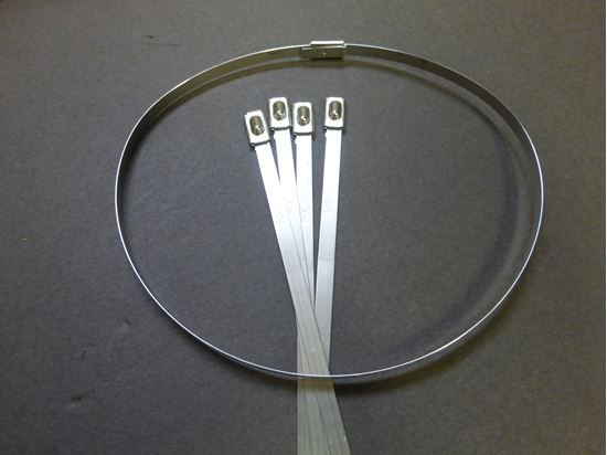 HELIX RACING STAINLESS STEEL CABLE TIES 8'  5 PK - 3040508