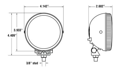 KC HILITE 4' RALLY 400 HALOGEN - 2-LIGHT SYST - 0490