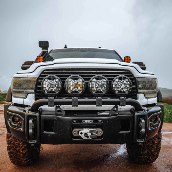 KC HILITE SLIMLITE  8' LED - STONE GUARD - BL - 7230