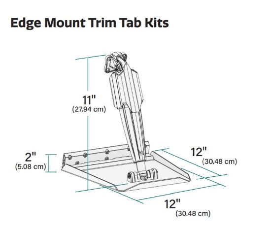 LENCO 12' X 12' EDGE MOUNT TRIM TAB KIT W - 15185106