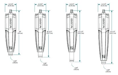 LENCO ACTUATOR 2.25' STROKE 10.5' PIN TO - 15188001