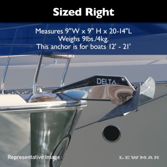 LEWMAR DELTA ANCHOR GALV 16KG/35LBS - 0057416
