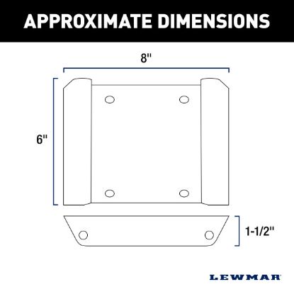 LEWMAR BLACK SWA DOVETAIL MOUNT KIT - 2023043513