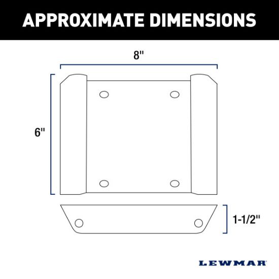LEWMAR BLACK SWA DOVETAIL MOUNT KIT - 2023043513
