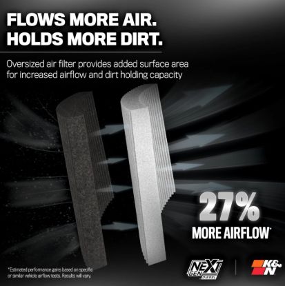 K&N FILTER NEXTGEN DIESEL DRYFLOW COLD AIR INT - 502600D