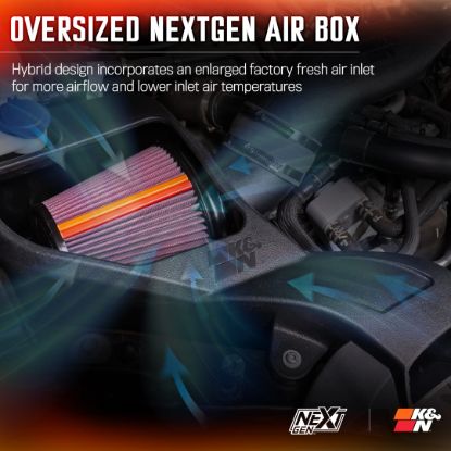 K&N FILTER NEXTGEN COLD AIR INTAKE - FORD RANG - 502628