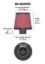 K&N FILTER 3/8'-1.2'ID FLGX2'ODBX1.5 - 621600RD