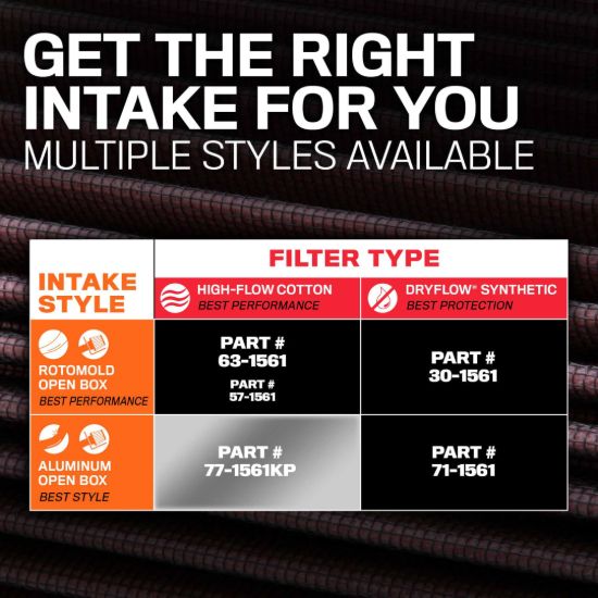 K&N FILTER PERFORMANCE INTAKE KIT - 771561KP
