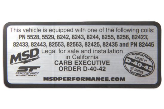 MSD CO. COIL  HEMI COIL ON PLUG - 82558