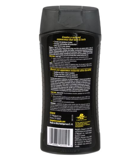 MEGUIARS WAX ULTIMATE BLACK PLASTIC RESTORER-16O - G15816