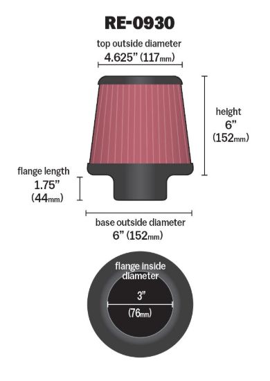 K&N FILTER AIR FILTER SEE APPL.GUIDE - RE0930
