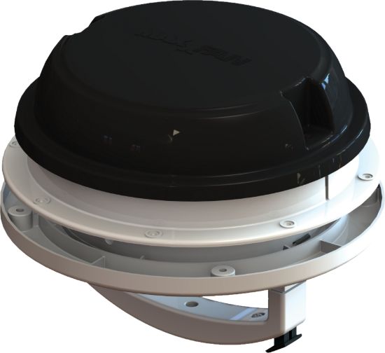 MAXXAIR VENT MAXXFAN DOME   6' FAN  LED  BLACK - 0003812B