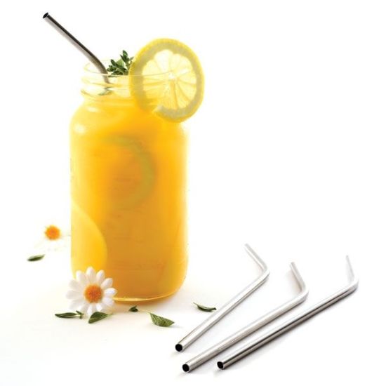 NORPRO S/S STRAWS  SET OF 4 W/BRUSH - 436