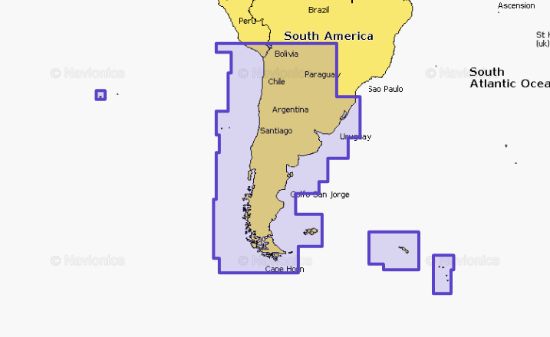 NAVIONICS CHILE  ARGENTINA & EASTER ISL. - 010C136530