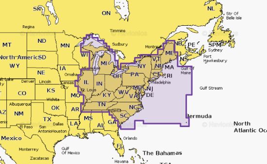 NAVIONICS U.S. EAST - 010C137030