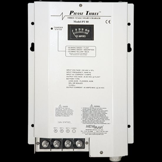 NEWMAR BATT CHGR  PHASE 3  12V 80A  3 BANK - PT80