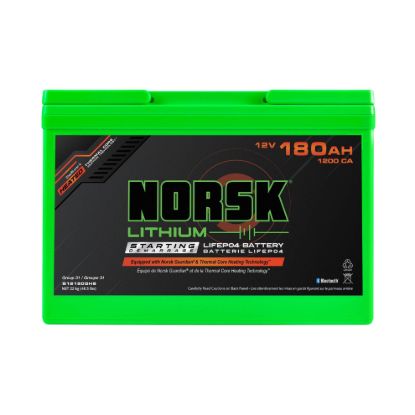 NORSK INC 12V-180AH-LIFEPO4-STARTING - B12180GHS