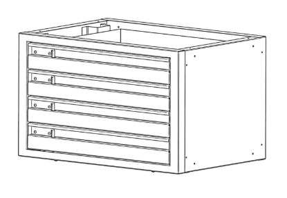 HOLMAN STEEL 4 DRAWER CABINET 20 - 40090