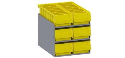 HOLMAN 6 STACKED SMALL PARTS BINS - 40341