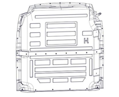HOLMAN COMPOSITE PARTITION - TRANSIT MID R - 40691TM