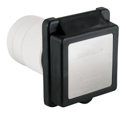 MARINCO STD RV POWER INLET  BLACK - 6353ELRVBL