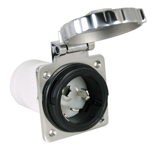 MARINCO 50A STAINLESS INLET - 6373ELBRV