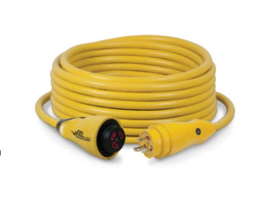 MARINCO CORD SET 30A 125V  YELLOW  12' - CS3012
