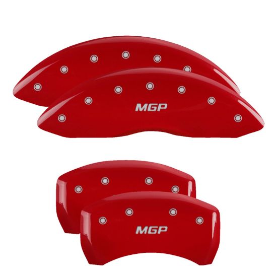 MGP CALIPER SET OF 4 CALIPER COVERS  ENGRAVED F - 11221SMGPR