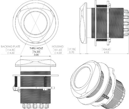LUMITEC UNDERWATER LIGHT  TYPHOON  RGBW - 101449
