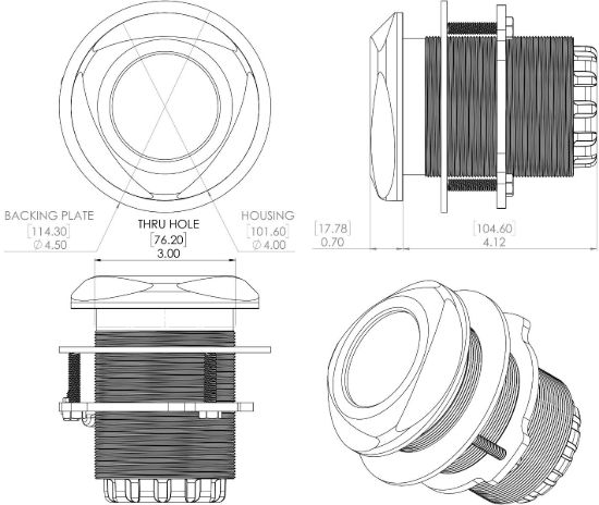 LUMITEC UNDERWATER LIGHT  TYPHOON  RGBW - 101449
