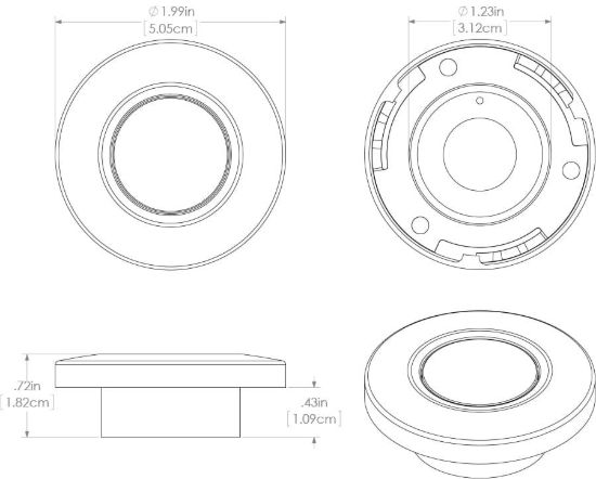 LUMITEC LIGHT ORBIT SPECTRUM WHT HSG. RGBW - 112527