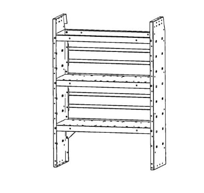 HOLMAN ADJUSTABLE SHELF UNIT 32' - 48320