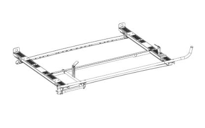 HOLMAN ALUMINUM CLAMP & LOCK LADDER RACK - 4A80L