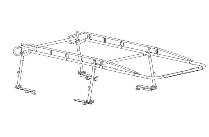 HOLMAN PRO3 LADDER RACK UNIV BLK - 80000