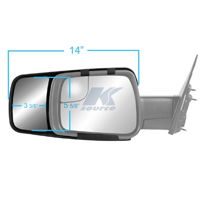 K-SOURCE CF TOW MIRROR RAM 1500 19 & UP - 80730
