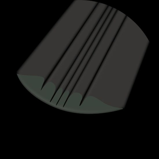 KEELGUARD KEELGUARD BOW PROTECTOR  BLACK  5' - 20205