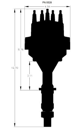 MSD CO. DISTRIBUTOR PONTIAC V8 - 8528