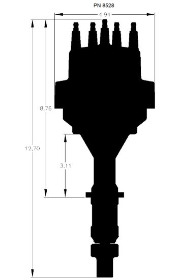 MSD CO. DISTRIBUTOR PONTIAC V8 - 8528