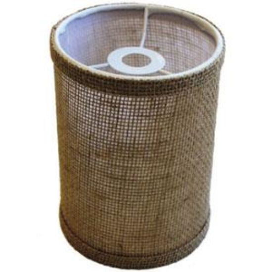 LASALLE BRIS BARREL LAMP SHADE  BURLAP - 10009035RT