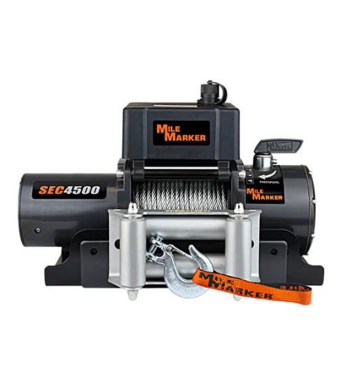 MILEMARKER TRAILER WINCH W/PLT&STRAP - 7650115BW
