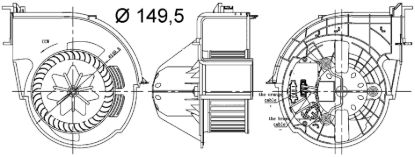 CLEVITE 77 INTERIOR BLOWER - AB83000S