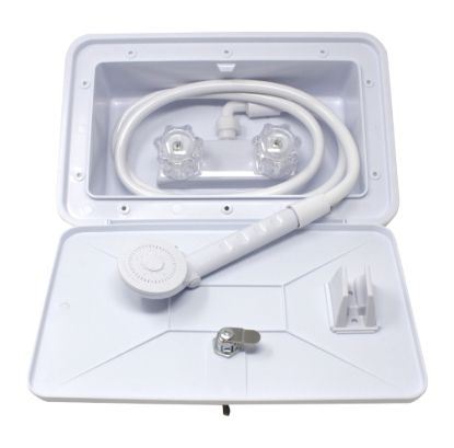 LASALLE BRIS WHITE UTL SHWR BOX W/LOCK - 74800601W