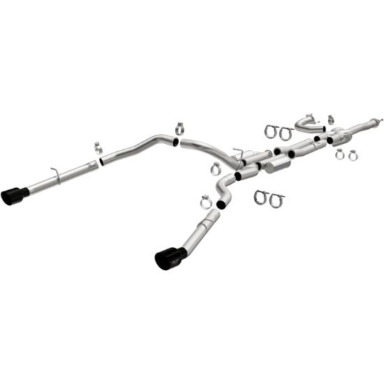 MAGNAFLOW SPEQ SERIES BLACK CHROME CAT-BACK S - 19705