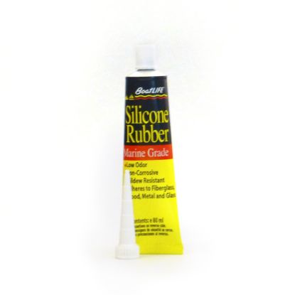 LIFE INDUST. SILICONE 2.8 FL. OZ. TUBE BLACK - 1142