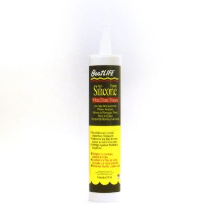 LIFE INDUST. SILICONE 10.6 FL. OZ. CART. WHITE - 1151