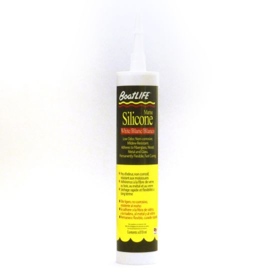 LIFE INDUST. SILICONE 10.6 FL. OZ. CART. WHITE - 1151