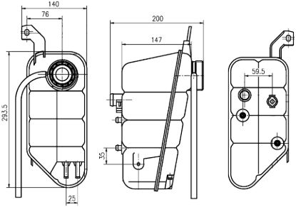 CLEVITE 77 EXPANSION TANK - CRT118000S