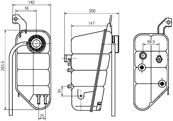 CLEVITE 77 EXPANSION TANK - CRT118000S