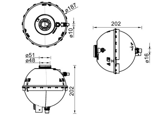 CLEVITE 77 EXPANSION TANK - CRT211000S